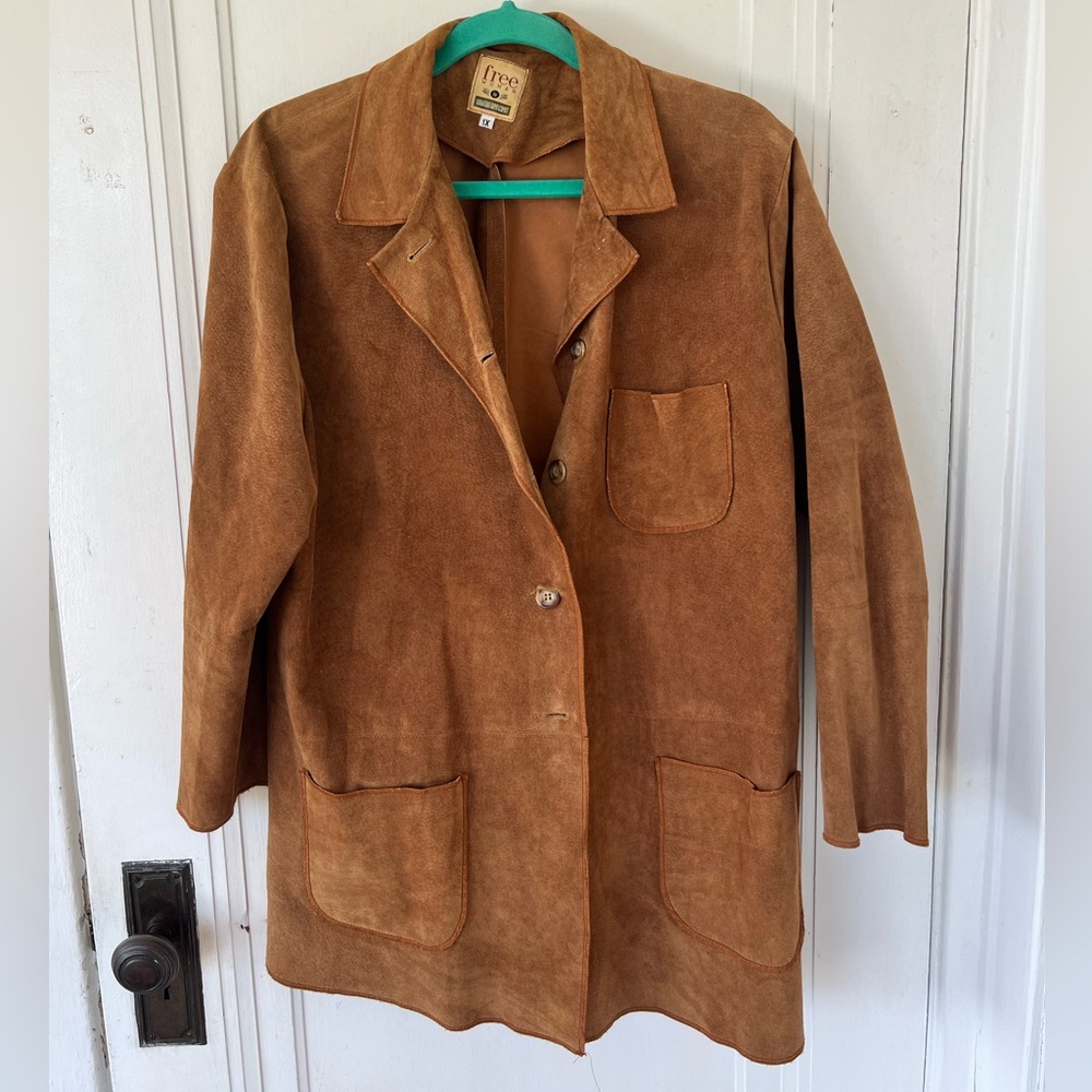 Vintage tan suede jacket